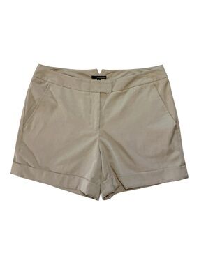 Harve Benard Khaki Tailored Cuffed Shorts